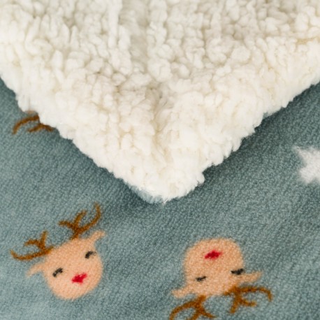 Manta sherpa Tatini verde tiffany