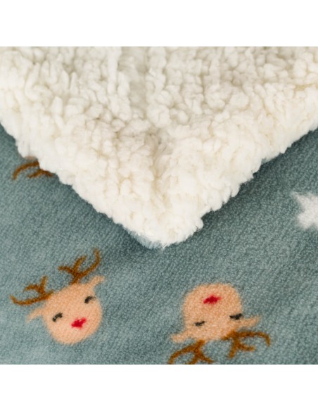 Manta sherpa Tatini verde tiffany