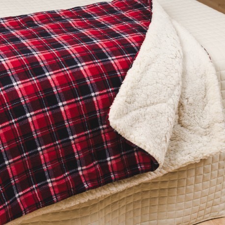 Manta sherpa Cocoro azul marino