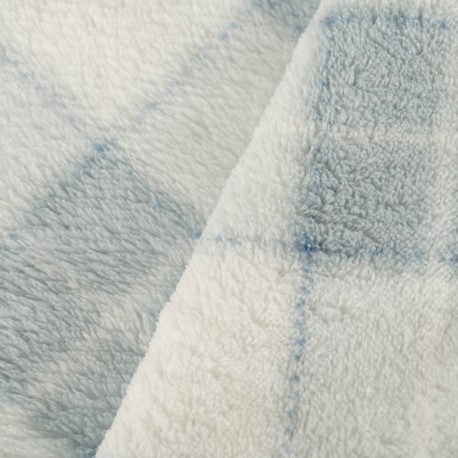 Manta coral Cuadro Guima indigo