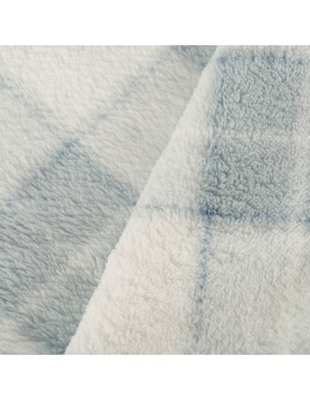 Manta coral Cuadro Guima indigo