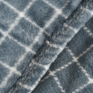 Manta coral Cuadro Pruden azul azafata 2