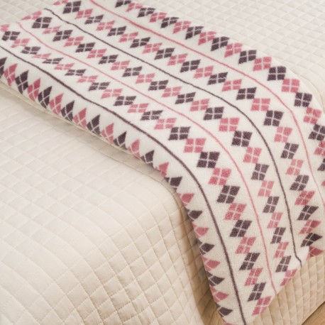 Manta coral Casimira malva