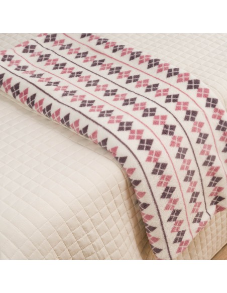 Manta coral Casimira malva