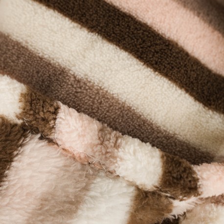 Manta coral Raya Norma chocolate