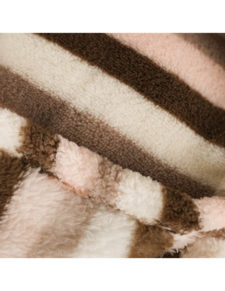 Manta coral Raya Norma chocolate