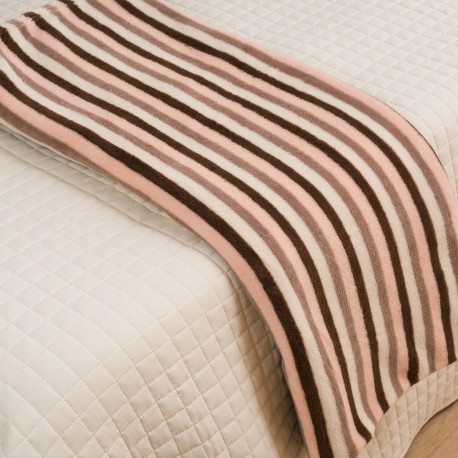 Manta coral Raya Norma chocolate