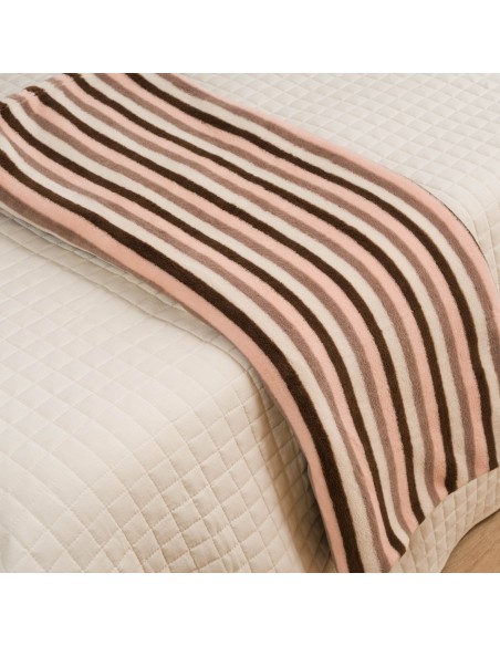 Manta coral Raya Norma chocolate