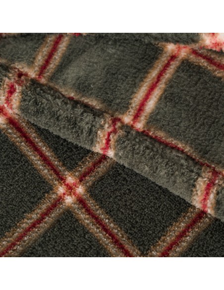 Manta coral Cuadro Nelby verde caceria