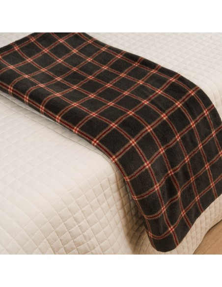 Manta coral Cuadro Nelby verde caceria