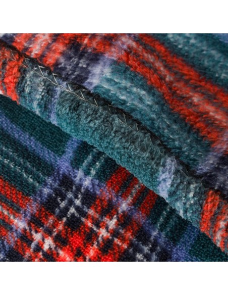 Manta coral Cuadro Bimba verde menta