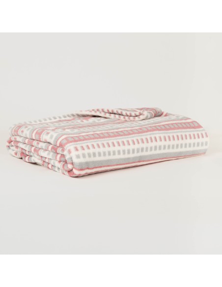 Manta coral Giulia malva rosa