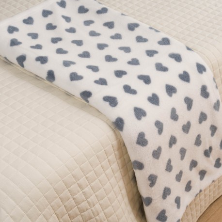 Manta coral Praga azul