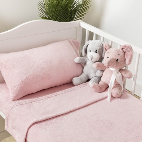 Juego de sábanas coralina lisas cuna