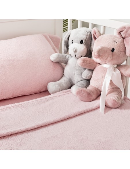 Juego de sábanas coralina lisas cuna