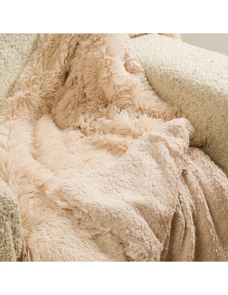 Manta pelo sherpa lisa