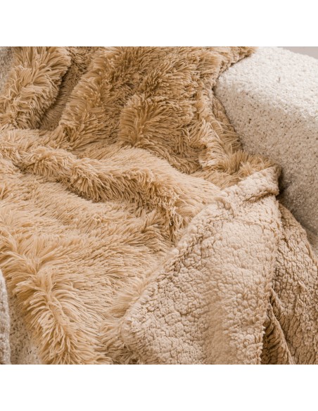 Manta pelo sherpa lisa