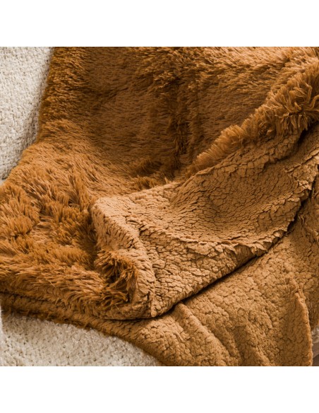 Manta pelo sherpa lisa