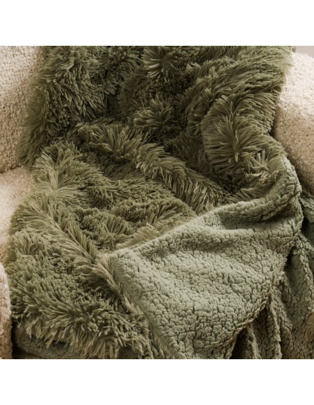 Manta pelo sherpa lisa