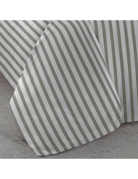 Funda nórdica algodón percal Raya Aviles verde cacería