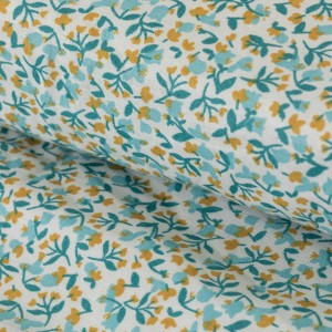 Funda nórdica algodón percal Uriva verde tiffany 2