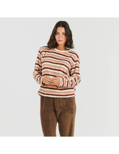 Pijama coral Raya Norma chocolate