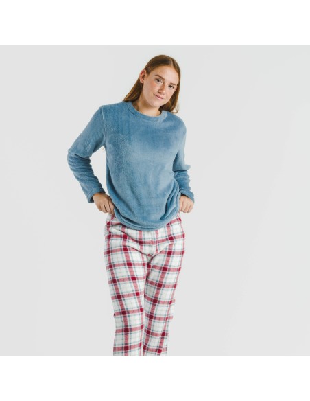 Pijama coral Cuadro Dalis indigo