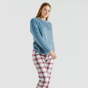 Pijama coral Cuadro Dalis indigo 2