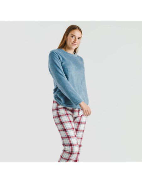 Pijama coral Cuadro Dalis indigo