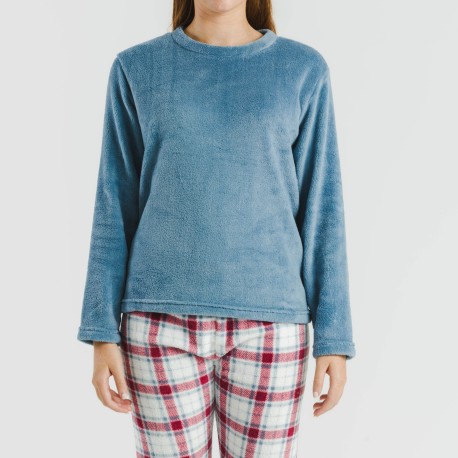 Pijama coral Cuadro Dalis indigo