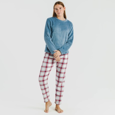 Pijama coral Cuadro Dalis indigo