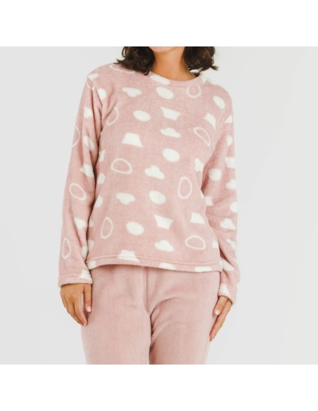 Pijama coral Papiro rosa