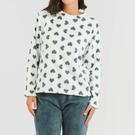 Pijama coral Praga azul