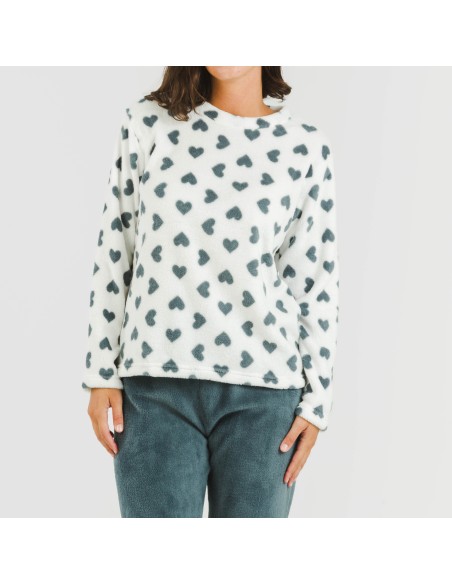 Pijama coral Praga azul