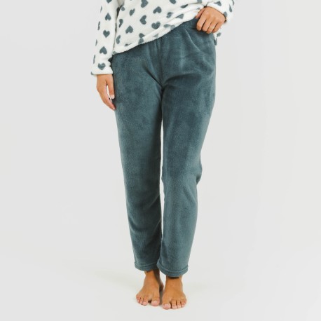 Pijama coral Praga azul