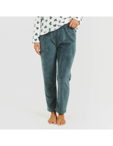 Pijama coral Praga azul