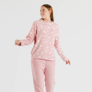 Pijama coral Vickie rosa palo 2