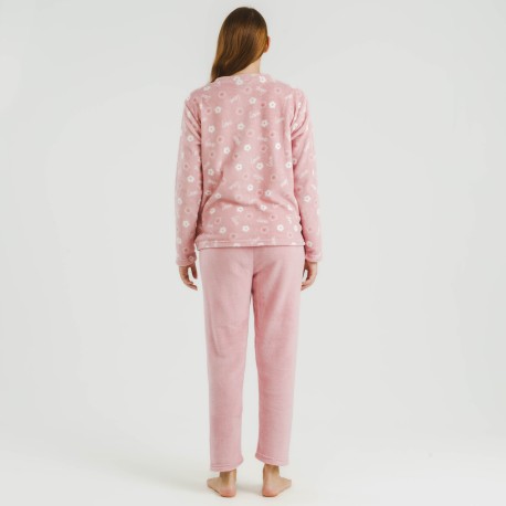 Pijama coral Vickie rosa palo