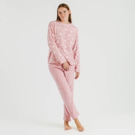 Pijama coral Vickie rosa palo