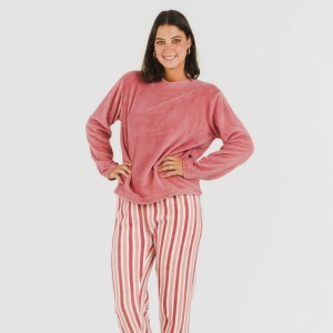 Pijama coral Raya Brooke rosa 2