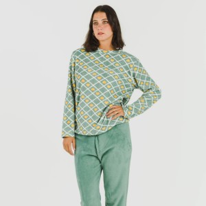 Pijama coral Ilena verde 2