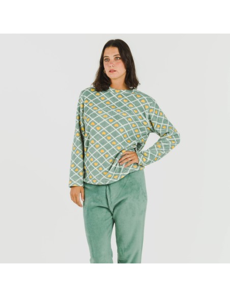 Pijama coral Ilena verde