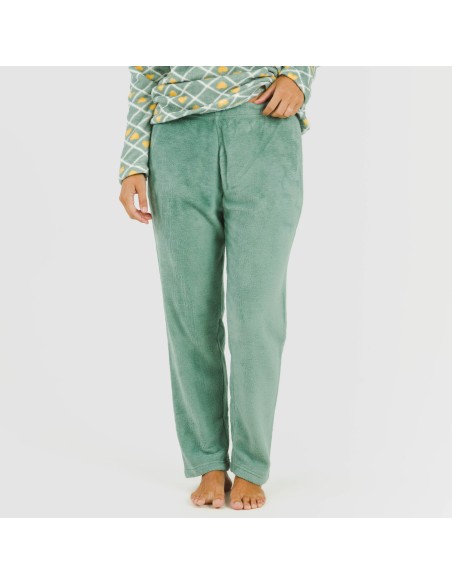 Pijama coral Ilena verde