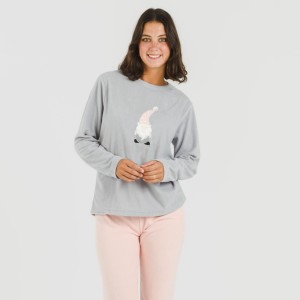 Pijama polar Gnome rosa 2