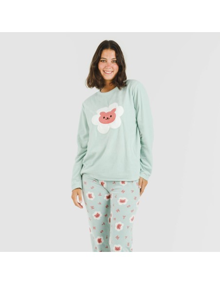 Pijama polar Nolan verde