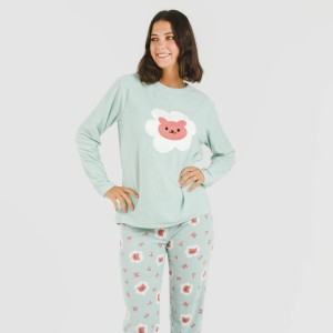 Pijama polar Nolan verde 2
