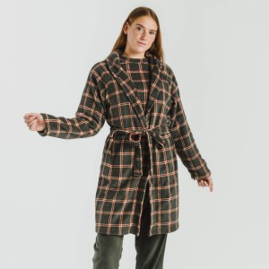 Bata coral Cuadro Nelby verde caceria