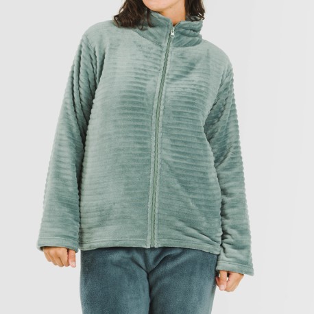 Sudadera terciopelo Raya lisa