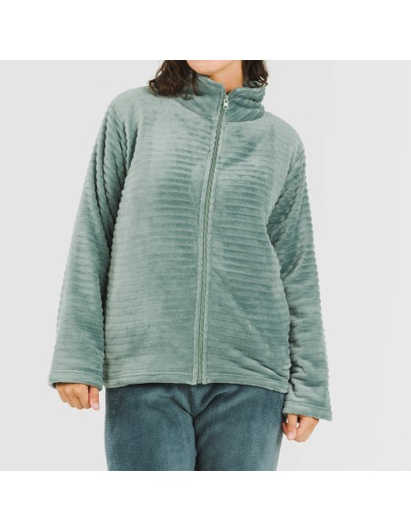 Sudadera terciopelo Raya lisa