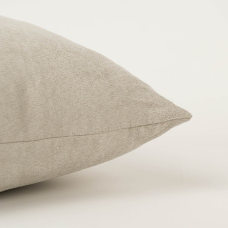 Cojín cuadrante Ante liso - funda + relleno